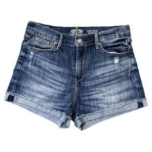 Signature by Levi Strauss & Co. High Rise Jean Shorts, Size 30in, Pre-owned